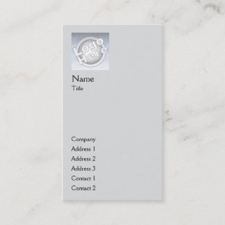 Grey Plain Vertical - Business Business Card