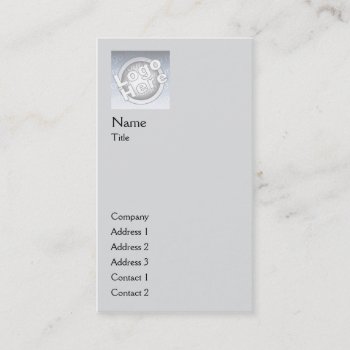 Grey Plain Vertical - Business Business Card by ZazzleProfileCards at Zazzle