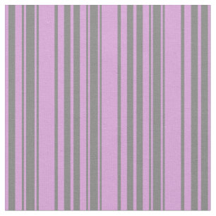 Grey & Plum Colored Stripes Fabric