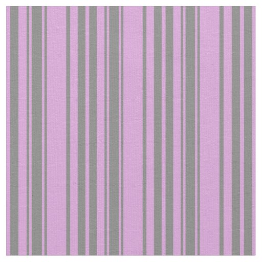 Grey & Plum Colored Stripes Fabric