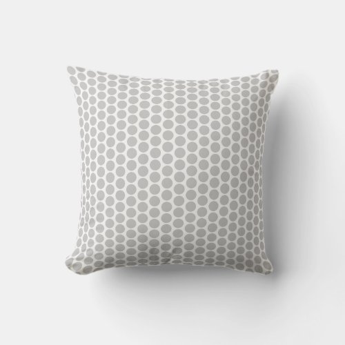 Grey Polka Dots White Custom Cute Modern Outdoor Pillow