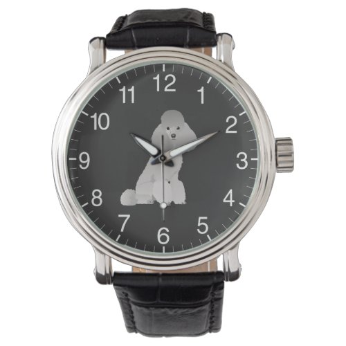 Grey Poodle Dog Watch