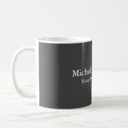 Grey Professional Plain Modern Coffee Mug