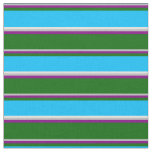 [ Thumbnail: Grey, Purple, Green, Deep Sky Blue & Light Cyan Fabric ]