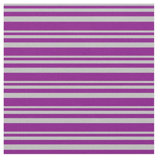 Grey & Purple Lined Pattern Fabric