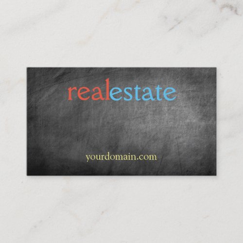 Grey Real Estate Agent Trendy Professional Business Card