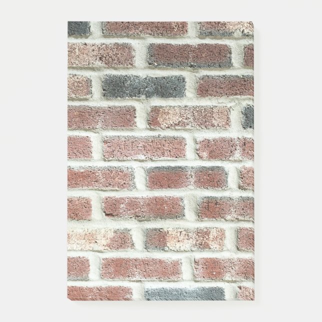 Grey Red Bricks Wall Background Brick Texture Post-it Notes (Front)
