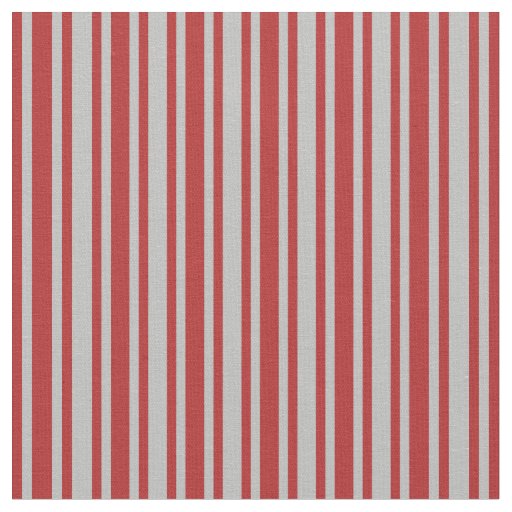 Grey & Red Colored Lines Fabric
