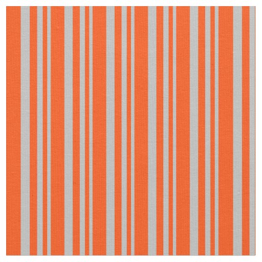 Grey & Red Lines Pattern Fabric