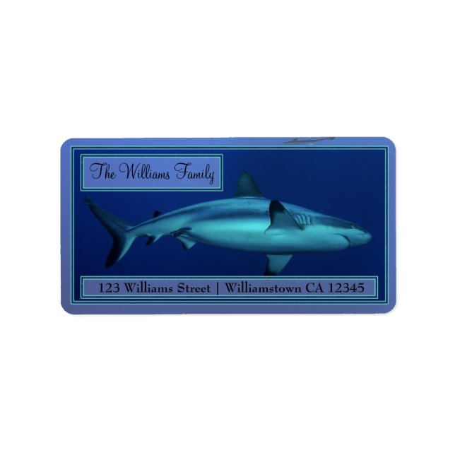 Grey Reef Shark Address Labels (Front)