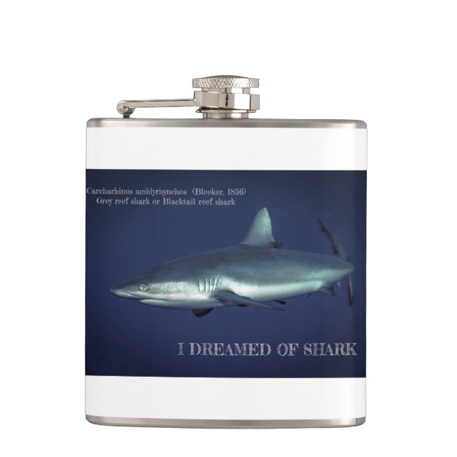 Grey Reef Shark in Yap Micronesia Giant Coffee Mug Flask (Front)