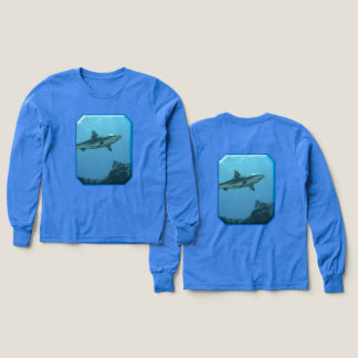 Grey Reefshark at coral reef of Yap Island | Tri-Blend Shirts