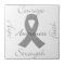 Grey ribbon brain cancer awareness