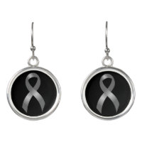Grey Ribbon Brain Tumor Cancer & Diabetes
