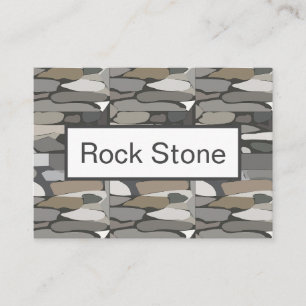 Grey Rock Stone Pattern Business Card