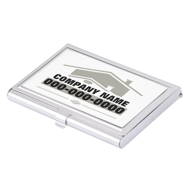 Grey Roof Business Card Case (Front)