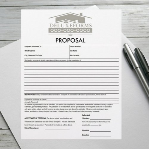 Grey Roof Proposal Letterhead