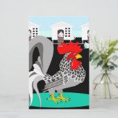 Grey rooster & hens (Standing Front)