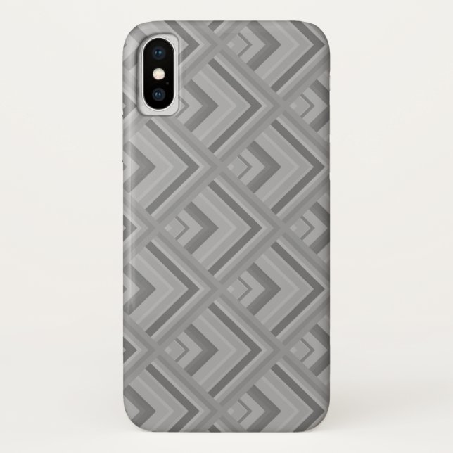 Grey scale pattern Case-Mate iPhone case (Back)