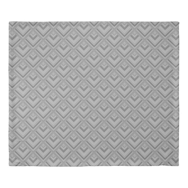 Grey scale pattern duvet cover (Front)
