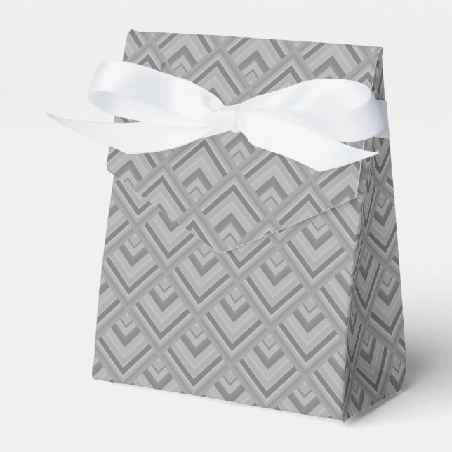Grey scale pattern favor boxes (Front Side)