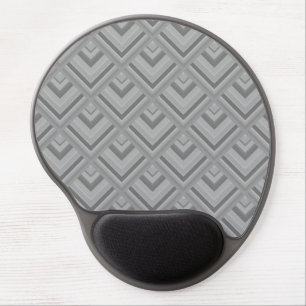 Grey scale pattern gel mouse pad
