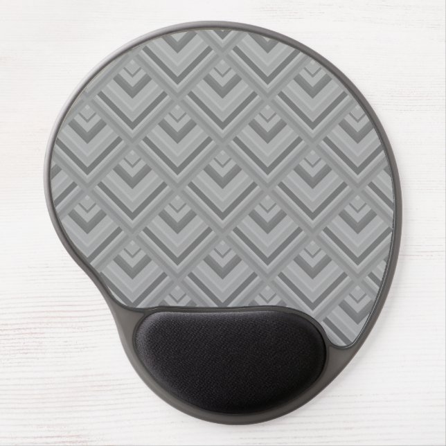 Grey scale pattern gel mouse pad (Front)