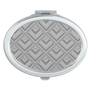 Grey scale pattern mirror for makeup