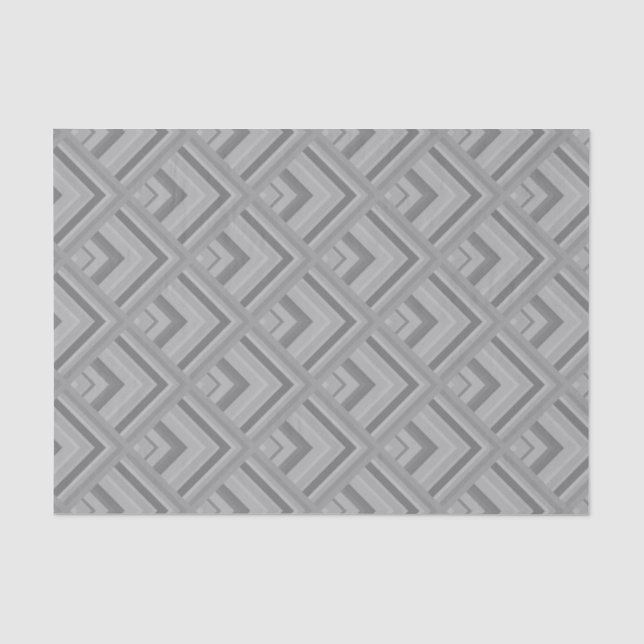 Grey scale pattern tissue paper (Front)
