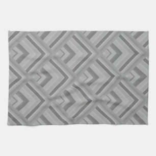 Grey scale pattern towel