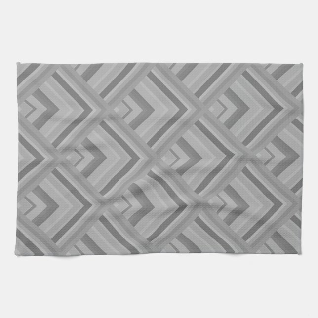 Grey scale pattern towel (Horizontal)