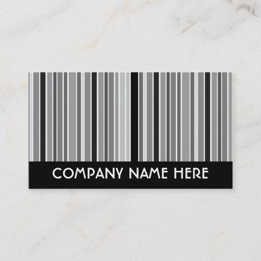 Customizable grey scale stripes business card templates