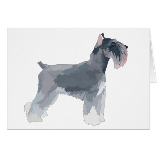 Grey Schnauzer Cards (Front Horizontal)