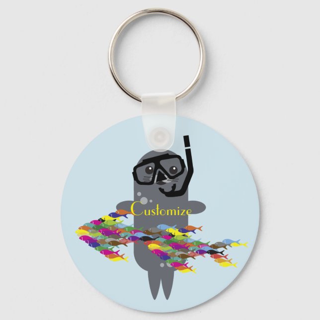 Grey Seal Thunder_Cove Keychain (Front)