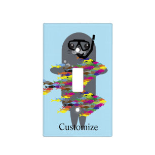 Grey Seal Thunder_Cove  Light Switch Cover