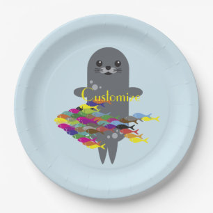 Grey Seal Thunder_Cove  Paper Plates