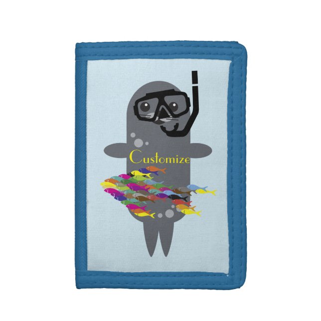 Grey Seal Thunder_Cove   Trifold Wallet (Front Vertical)