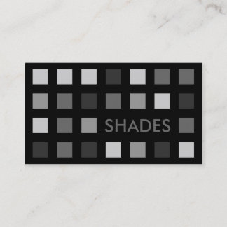 GREY SHADES (mod squares) Business Card