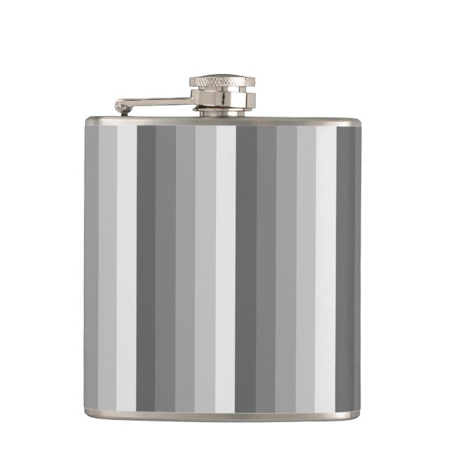 Grey shadow stripes flask (Front)