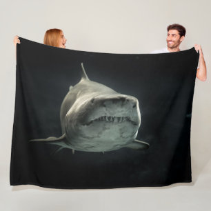 GREY SHARK FLEECE BLANKET