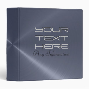 Grey shiny stainless steel metal binders