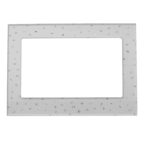 Grey Silver Confetti Magnetic Frame