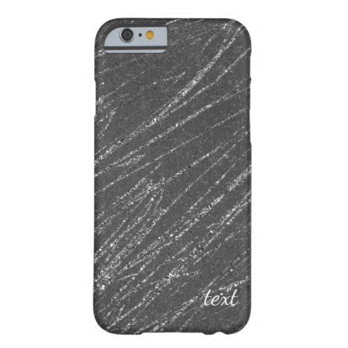 Grey  Silver Modern Glam Marble Stripe Designer Barely There iPhone 6 Case