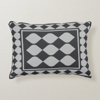 Grey Silverish Modern Geometric Droplets Pattern
