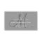 Grey Simple Plain Monogram Logo Business Card