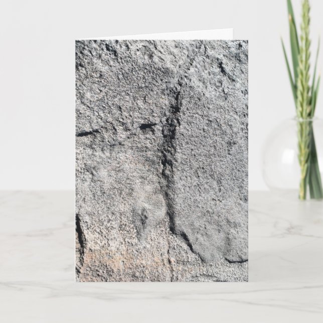 Grey Slate Rock Surface Card (Front)