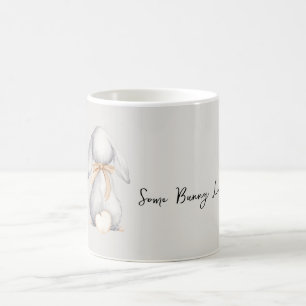 Grey Some Bunny Loves You Coffee Mug