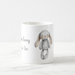 Grey Some Bunny Loves You Coffee Mug