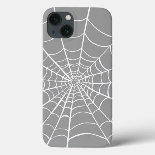Grey Spider Web iPhone 13 Case