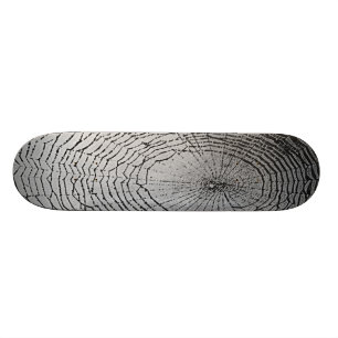 Grey Spider Web Skateboard Deck